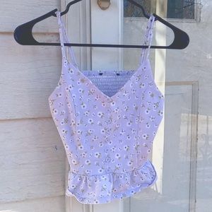 Purple Floral Tank top